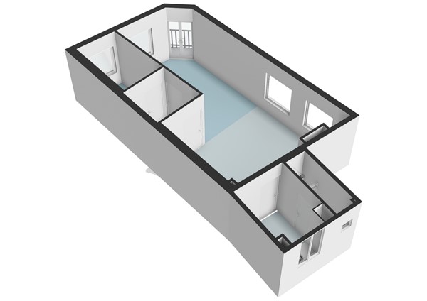 Floorplan - Mauritsstraat 10, 2316 ST Leiden